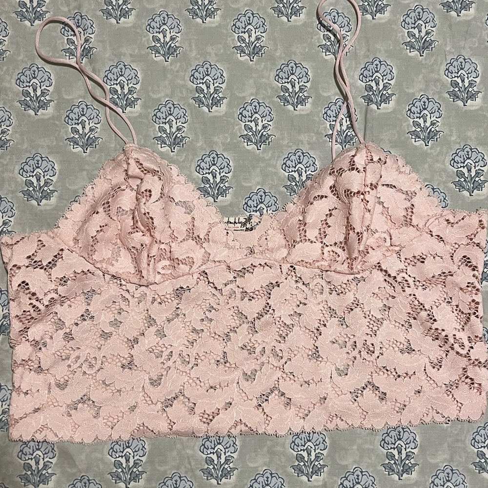 Pink Lace Bralette